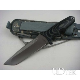 William W. Harsey outdoor tactical knife with nylon sheath fixed blade knife UD401492 